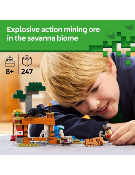 LEGO Minecraft Expedición Mina Armadillo 21269 - 247 Piezas LEGO Minecraft Expedición Mina Armadillo 21269 - 247 Piezas