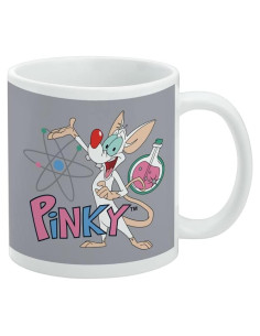 Taza de Cerámica Pinky y el Cerebro 11oz (311ml) Blanca