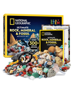 Caja de Colección de Rocas National Geographic - 300 Piezas