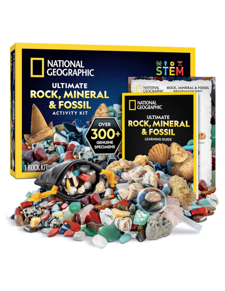 Caja de Colección de Rocas National Geographic - 300 Piezas