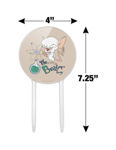 Adorno de Pastel Pinky y el Cerebro - 18.4 cm Acrílico 2