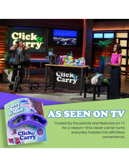Soporte para bolsas Click & Carry - Transportador manos libres 45.4 kg