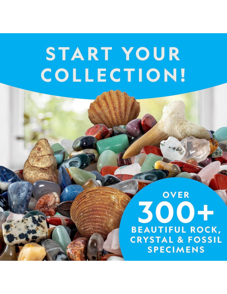 Caja de Colección de Rocas National Geographic - 300 Piezas