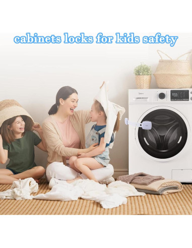 Cerraduras de Gabinete Fursafe&Q para Seguridad Infantil - Paquete de 6