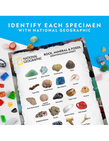 Caja de Colección de Rocas National Geographic - 300 Piezas