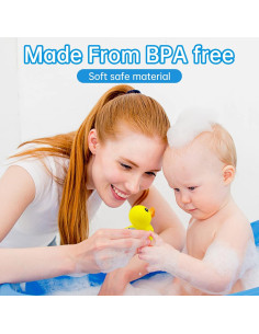 Termómetro de baño B&H Duck, pato amarillo, 0-50C 2