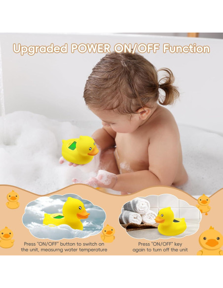 Termómetro de baño digital B&H pato recargable para bebés