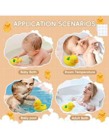 Termómetro de baño digital B&H pato recargable para bebés