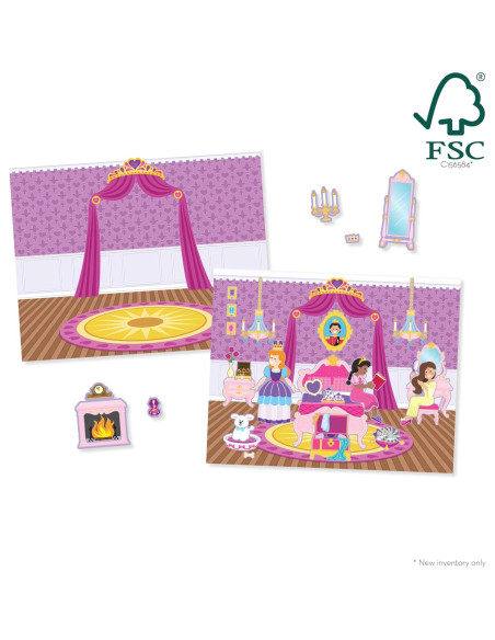 Almohadilla de Calcomanías Reutilizables Melissa & Doug - Castillo de Princesa
