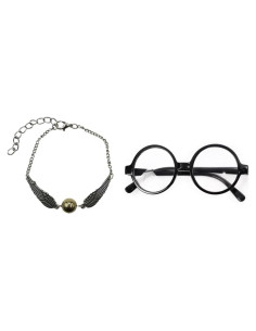 Gafas Redondas VIGUEUR y Pulsera Mágica para Disfraz
