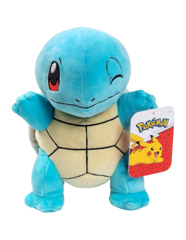 Peluche Blastoise 30 cm y Squirtle 20 cm Pokémon - Set Evolución