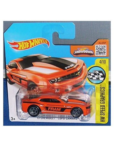 Hot Wheels Chevrolet COPO Camaro 2016 Naranja 1:64