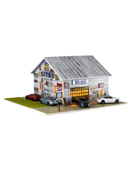 Estuche de exhibición 1/64 cxiiuui con luces LED y 5 espacios