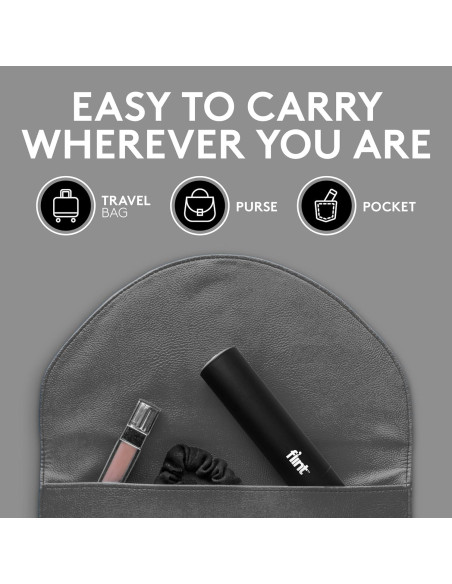 Rodillo Quitapelusas Mini Flint Negro 90 Hojas Extra Pegajosas