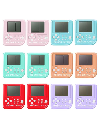 12 Llaveros de Videojuegos Mini SSRMX para Fiesta de Cumpleaños