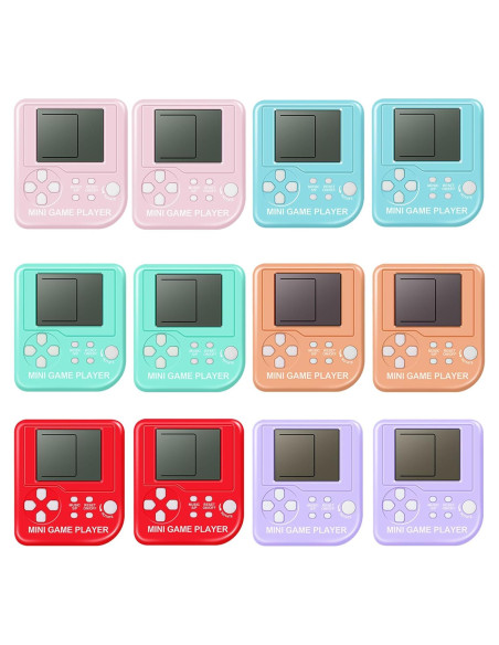 12 Llaveros de Videojuegos Mini SSRMX para Fiesta de Cumpleaños