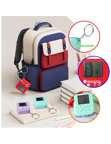 12 Llaveros de Videojuegos Mini SSRMX para Fiesta de Cumpleaños