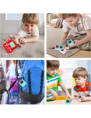 12 Llaveros de Videojuegos Mini SSRMX para Fiesta de Cumpleaños