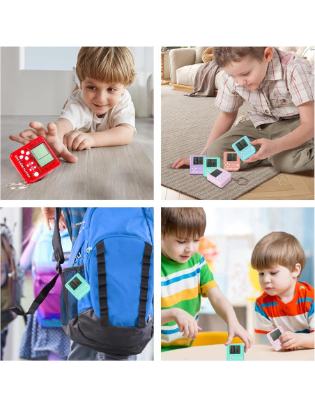 12 Llaveros de Videojuegos Mini SSRMX para Fiesta de Cumpleaños