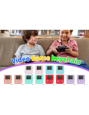 12 Llaveros de Videojuegos Mini SSRMX para Fiesta de Cumpleaños