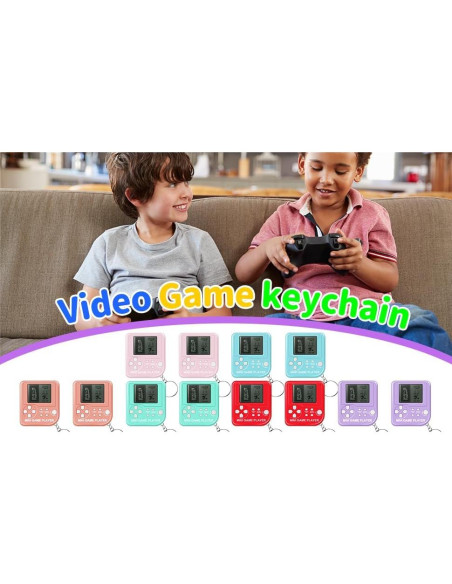 12 Llaveros de Videojuegos Mini SSRMX para Fiesta de Cumpleaños