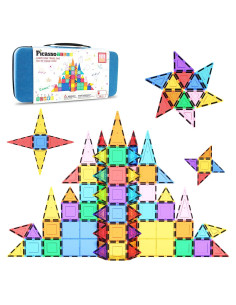 PicassoTiles 101 Piezas Azulejos Magnéticos Juego Educativo