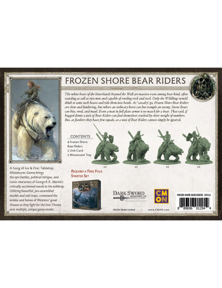 Juego de Miniaturas A Song of Ice and Fire CMON Jinetes de Osos