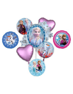 Ramo de Globos de Cumpleaños Frozen Anagram 8 Piezas