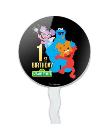 Decoraciones para Cupcakes Sesame Street - Juego de 6 Toppers