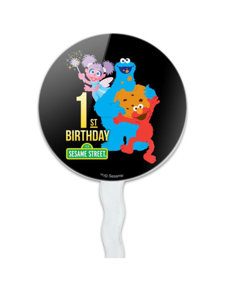 Decoraciones para Cupcakes Sesame Street - Juego de 6 Toppers