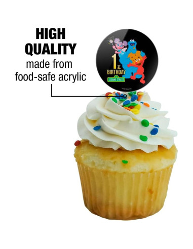 Decoraciones para Cupcakes Sesame Street - Juego de 6 Toppers