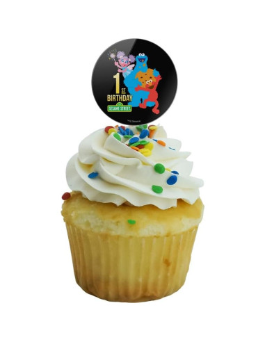 Decoraciones para Cupcakes Sesame Street - Juego de 6 Toppers