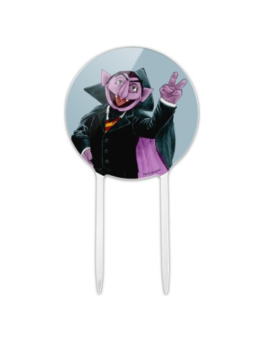 Adorno de Pastel Acrílico Vintage Conde Von Count 18.42 cm