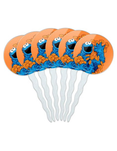 Juego de Palillos para Cupcakes Sesame Street - Set de 6