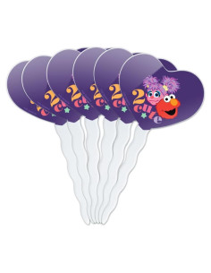 Conjunto de 6 Palillos Decorativos Corazón Plaza Sésamo