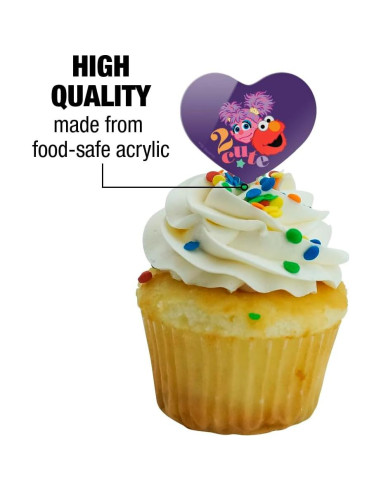 Conjunto de 6 Palillos Decorativos Corazón Plaza Sésamo