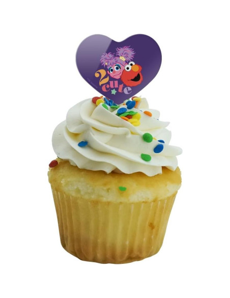 Conjunto de 6 Palillos Decorativos Corazón Plaza Sésamo