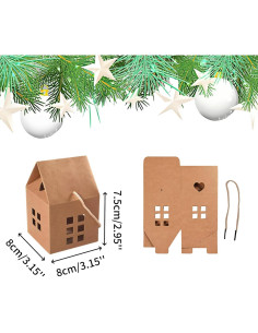 Cajas de Caramelo HAN SHENG 30 Pcs Papel Kraft Casa 2