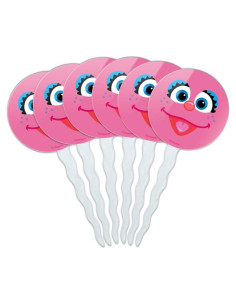 Juego de Palillos Decorativos para Cupcakes Abby - Set de 6