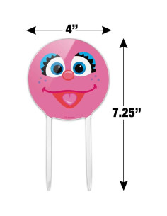 Adorno de Pastel Acrílico Abby Plaza Sésamo 18.4 cm 2