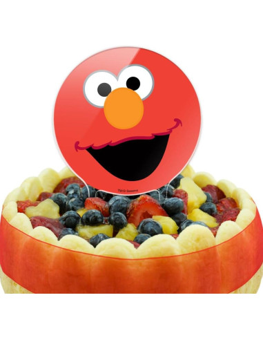 Decoración de Pastel Acrílico Elmo Plaza Sésamo 18.42 cm