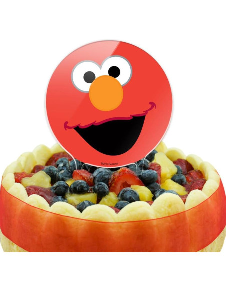 Decoración de Pastel Acrílico Elmo Plaza Sésamo 18.42 cm