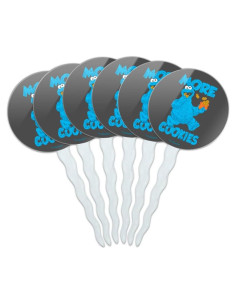 Conjunto de Palillos para Cupcakes Plaza Sésamo - 6 Piezas