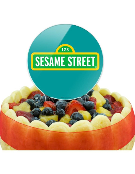 Decoración de Pastel Acrílica Plaza Sésamo 18.42 cm