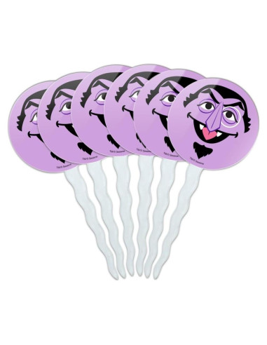 Conjunto de Palillos para Cupcakes Plaza Sésamo - 6 Piezas