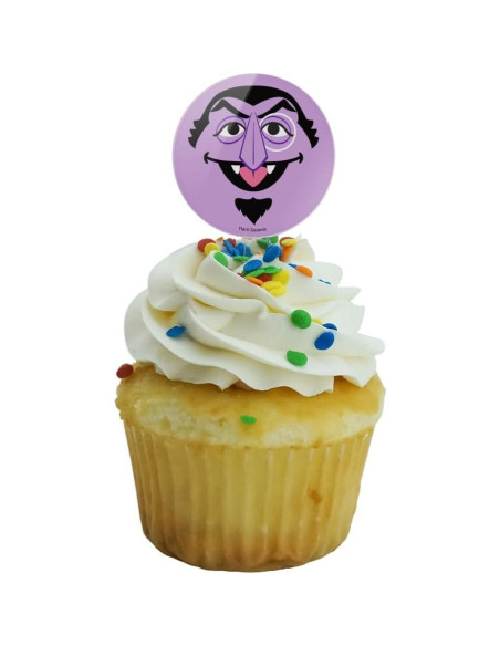 Conjunto de Palillos para Cupcakes Plaza Sésamo - 6 Piezas