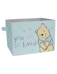 Cesta de Almacenamiento Plegable Lambs & Ivy Winnie Pooh Azul