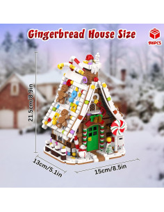 Juego de Construcción Casa de Jengibre con Luz 916 PZS 2