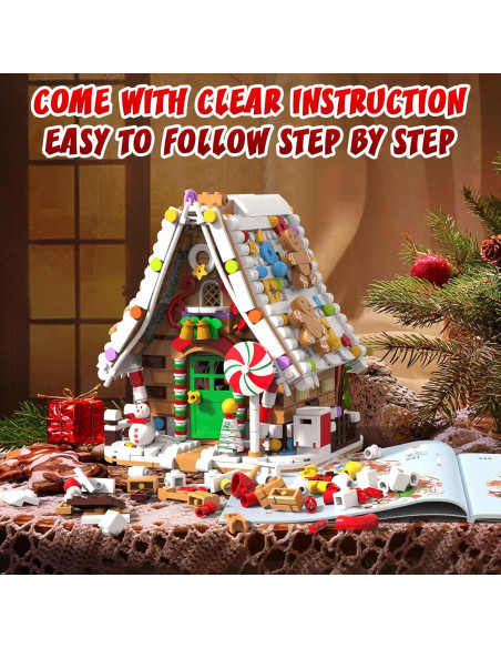 Juego de Construcción Casa de Jengibre con Luz 916 PZS