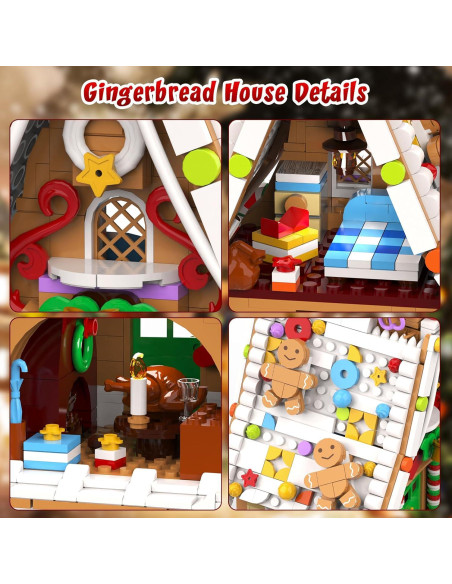 Juego de Construcción Casa de Jengibre con Luz 916 PZS